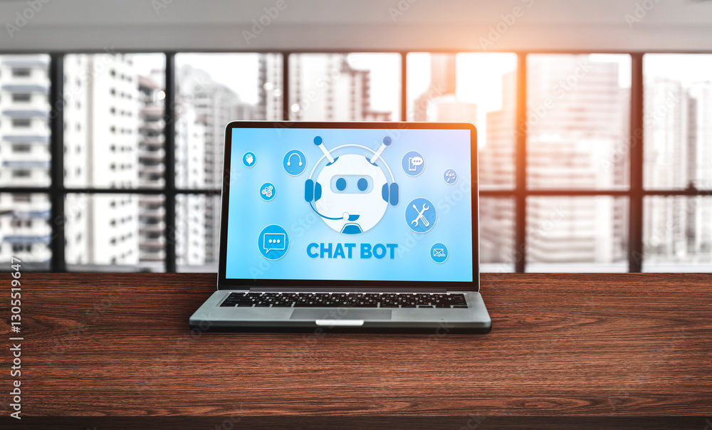 Poster chatbot software application for modish online business that automatically reply to customer questio