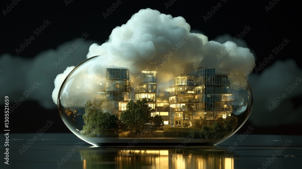 Poster iaas, or infrastructure as a service, is related to cloud computing and is often represented by a 3d