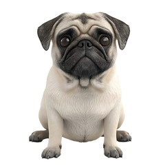 Obraz premium pug 3D render