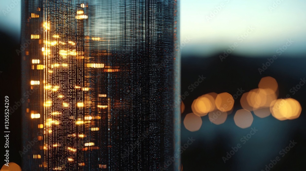 Poster an abstract background featuring polygonal grid technology and lens effect is used to depict the con