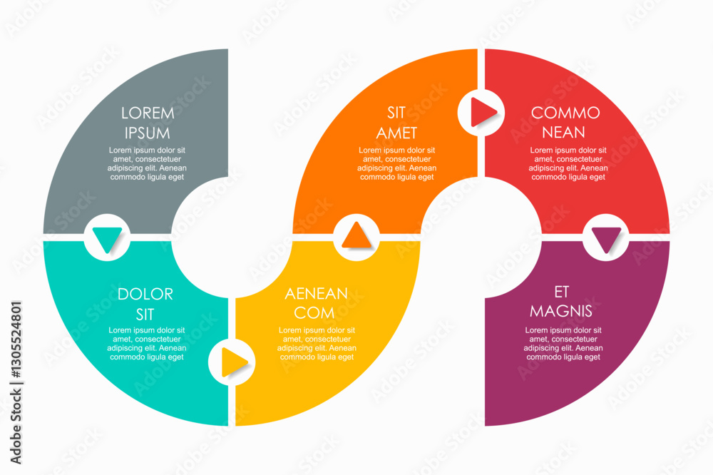 Poster infographic design template with place for your data. vector illustration.