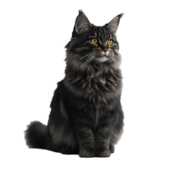 maine coon cat 3D render