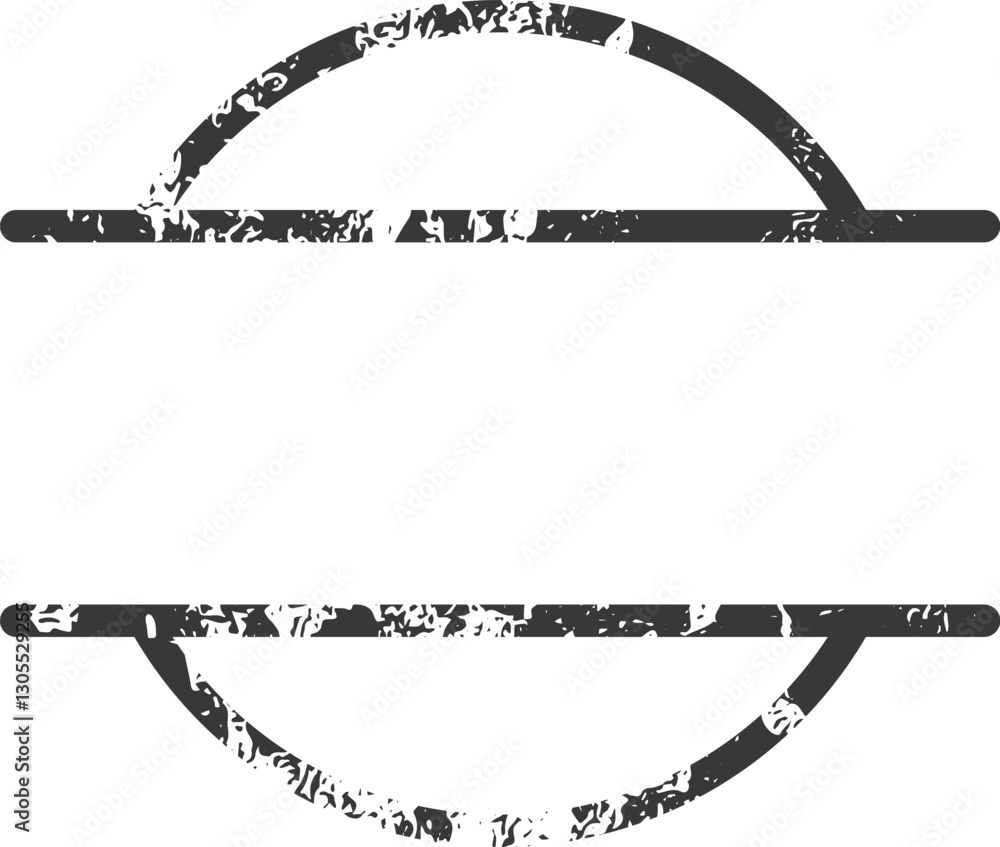Poster grunge vector semicircular and rectangular shapes combine to create a distressed empty frame postal 