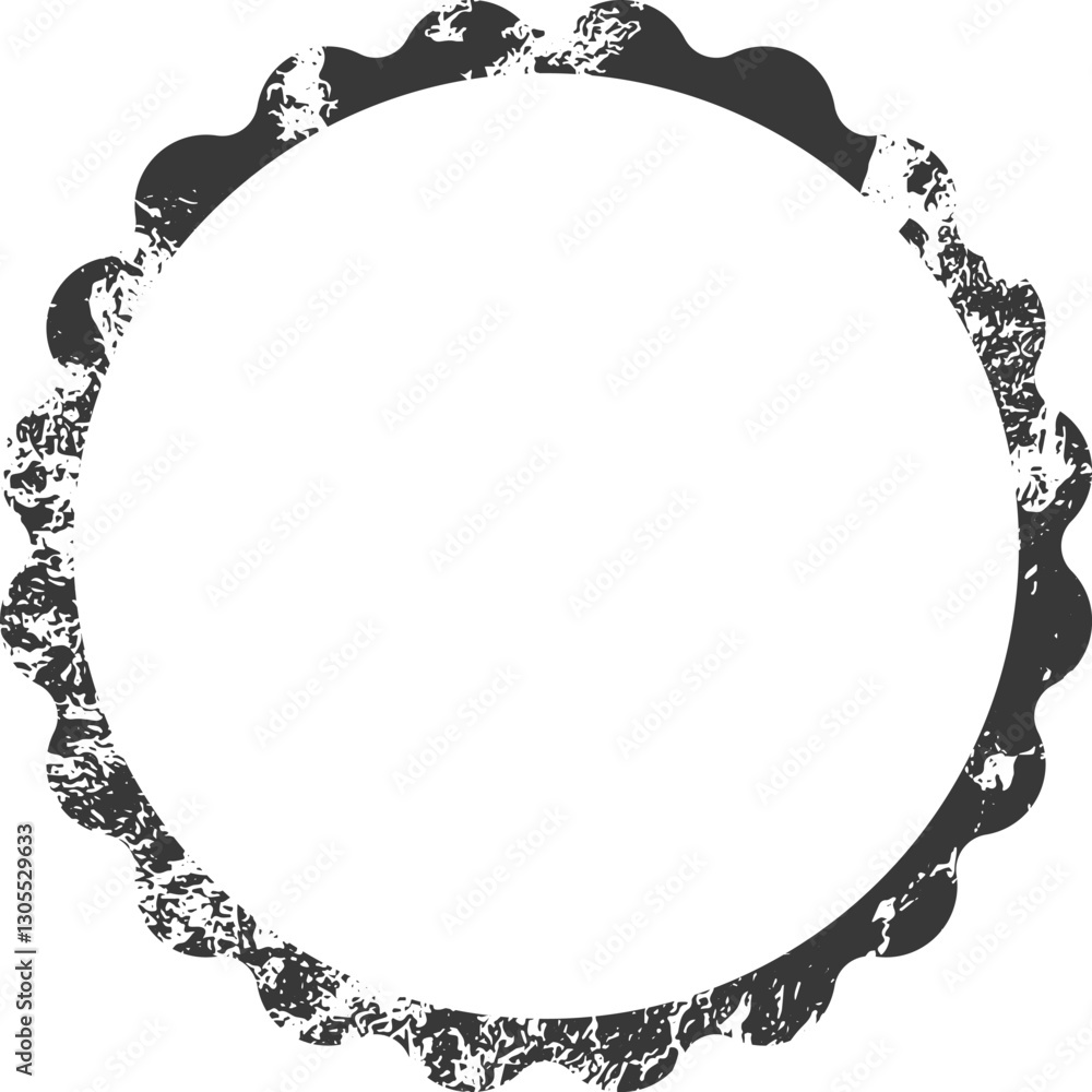 Poster empty grunge round vector shape burst label with copy space for text, creating a vintage and rustic 