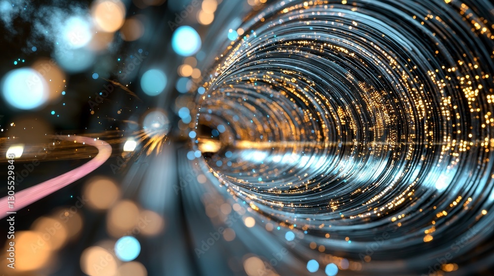 Poster background of abstract technology with high speed global data transfer
