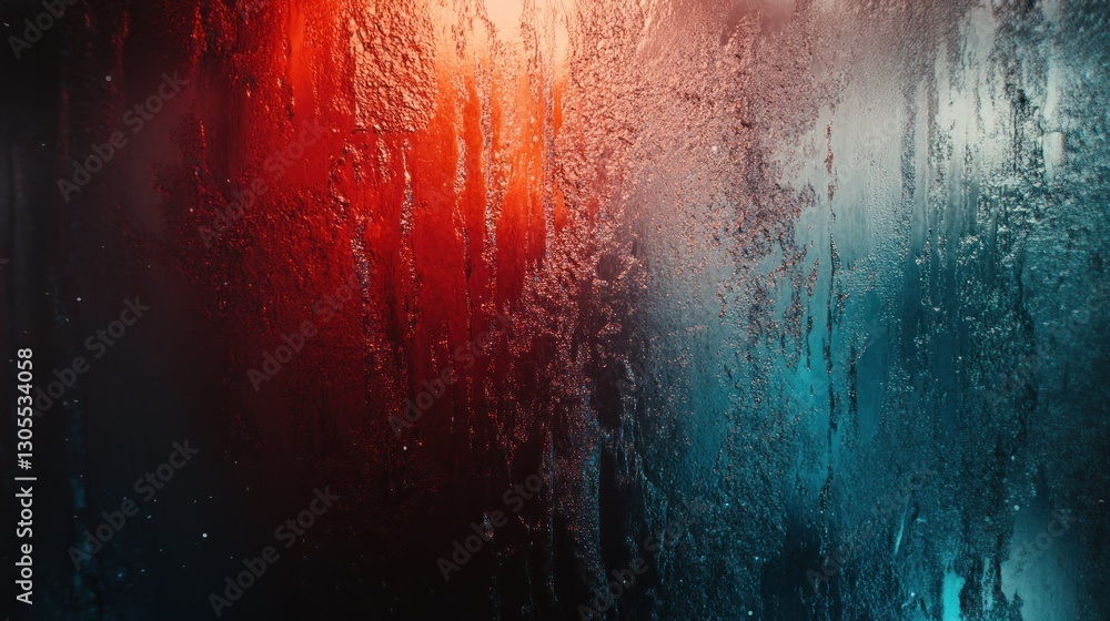 Poster Abstract background with red and blue color gradients showing textures