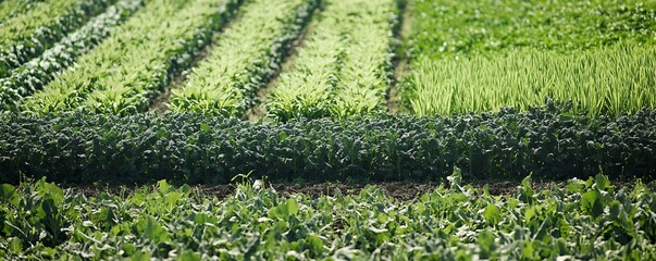 A Variety of Cover Crops Thriving in a Field, Enhancing Soil Fertility and Structure for Sustainable Farming
