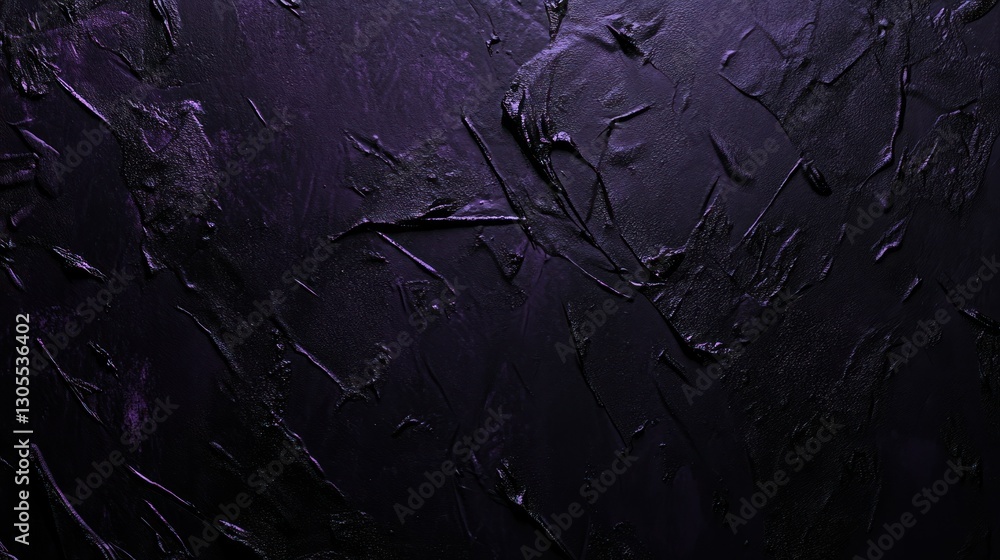 Poster Dark Purple Textured Surface Showing Brushstrokes and Various Strokes Patterns