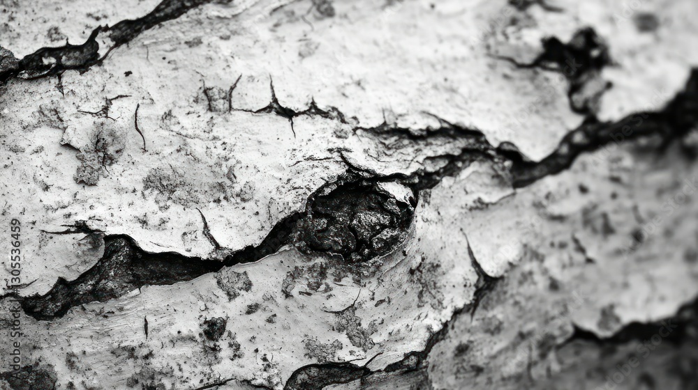 Poster detailed close up view of textured tree bark surface