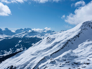 Schnee und Landschaft bei Grindelwald