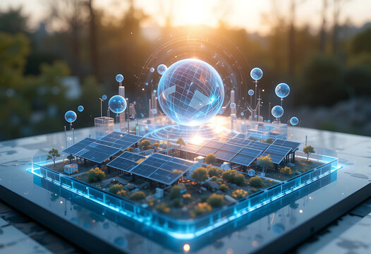 Future of Green Energy: Solar Power and Digital Grid | Sustainable Technology