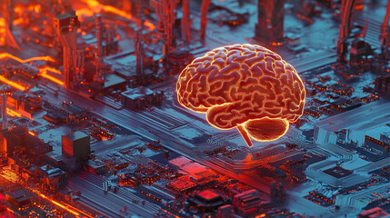brain technology circuits artificial intelligence AI A.I. futuristic quantum computing