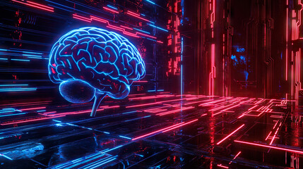 brain technology circuits artificial intelligence AI A.I. futuristic quantum computing