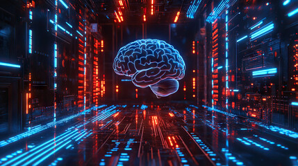 brain technology circuits artificial intelligence AI A.I. futuristic quantum computing