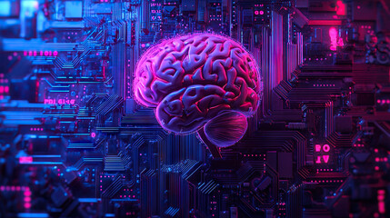 brain technology circuits artificial intelligence AI A.I. futuristic quantum computing