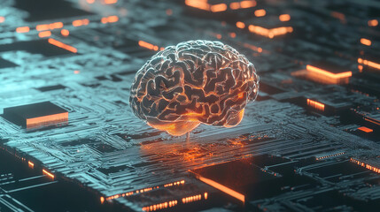 brain technology circuits artificial intelligence AI A.I. futuristic quantum computing