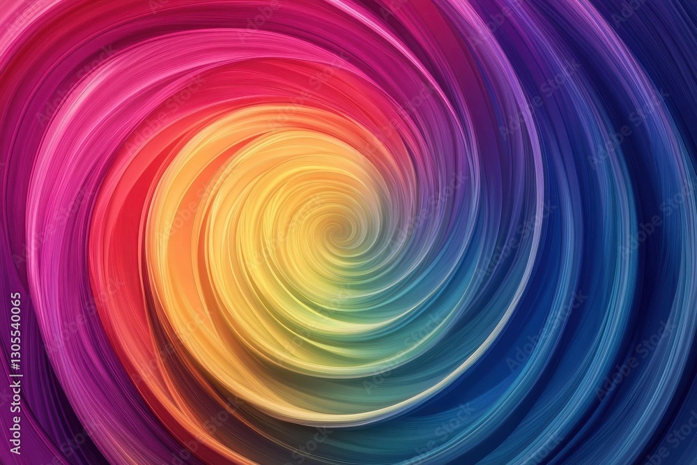 Poster modern abstract design featuring vibrant color gradients and flowing psychic wave patterns