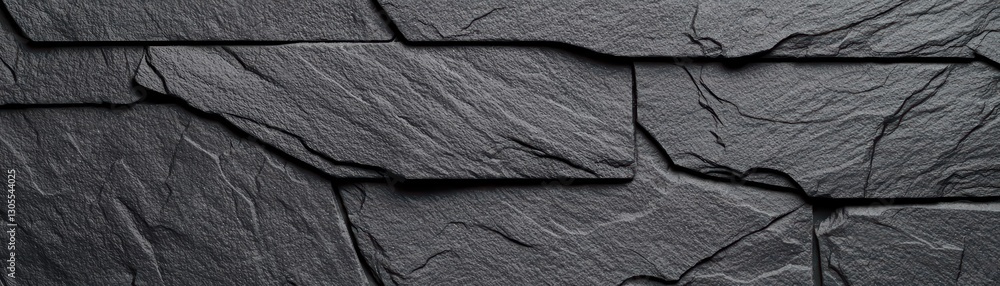 Poster dark gray slate stone texture with rough grainy surface for background and design use
