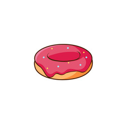 Donut icon logo flat vector design