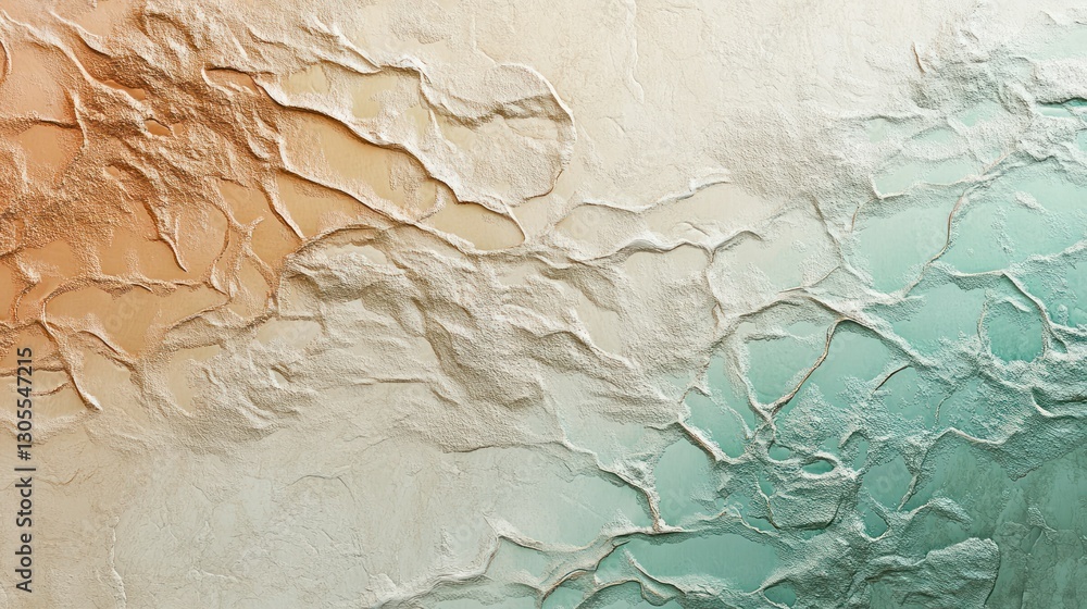 Aufkleber painted textured surface of abstract forms and varied coloration