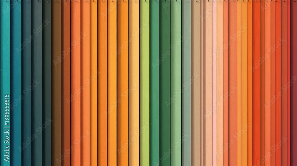 Aufkleber Vertical lines with varying colors create an artistic background design