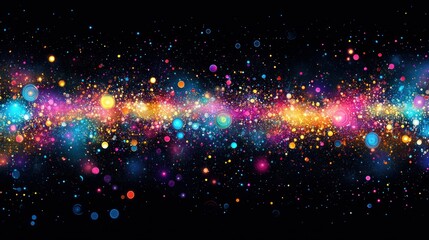 An Abstract Image of a Cosmic Display of Light and Color