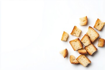 breadcrumbs on white background