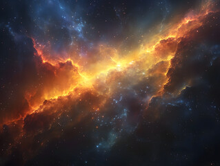 storm lights in the space