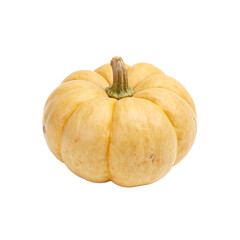 Fresh ripe kabocha squash with smooth yellow skin showcasing its rich sweet flavor in a creamy texture Ideal for food and health concepts