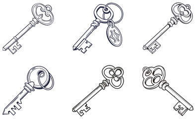 School, Travel and Gym Lockers Vector Icon Set