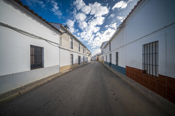 Obraz premium Charming street view of traditional Mediterranean architecture in Pallares
