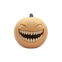 Fototapeta premium creepy pumpkin smile 3D render