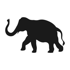 elephant silhouette vector illustration