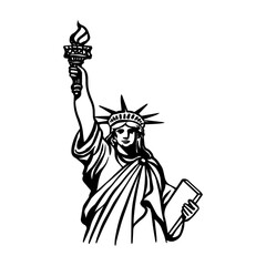 statue of liberty vector illustration