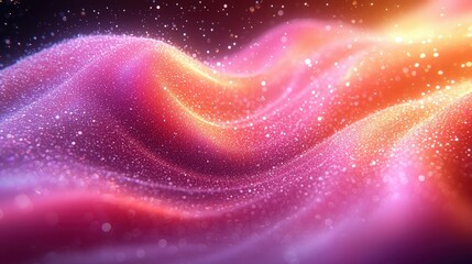 Glittering Waves, Abstract Background