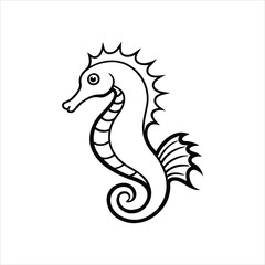  Serene Seahorse Icon for Underwater Designs