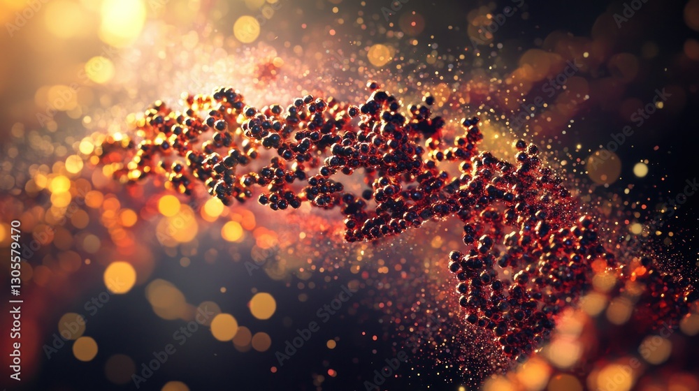 Poster Molecular Strand of a Genetic Code in an Abstract Display