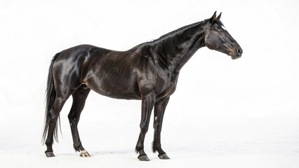 Obraz premium Horse On White Background