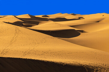 Sanddunes at Maspalomas and Playa de Ingles, Gran Canaria Spain