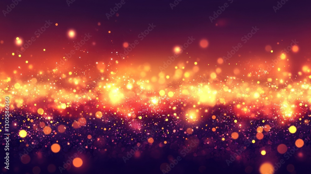 Poster abstract background features golden light and dark red colors
