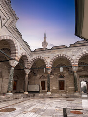 Fototapeta premium Courtyard of Historic Bayezid II Mosque, Istanbul, Turkey