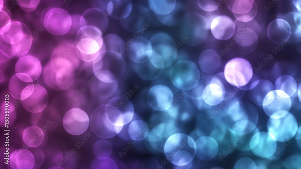 Poster Gradiented Blur Showing Bokeh Effect With Colors of Magenta and Blue