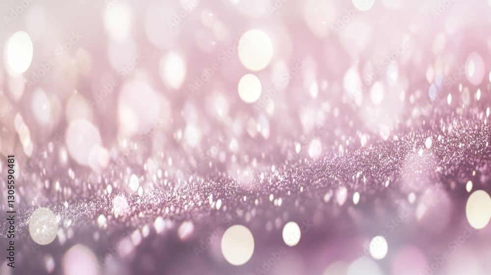 Poster pink shimmering background with sparkling bokeh light effects present