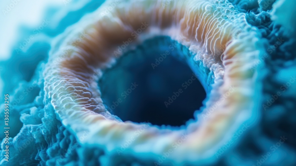 Poster a close up view of a coral reef structure