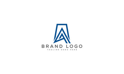 letter A logo design vector template design for brand.