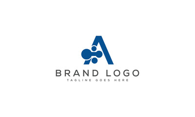 letter A logo design vector template design for brand.