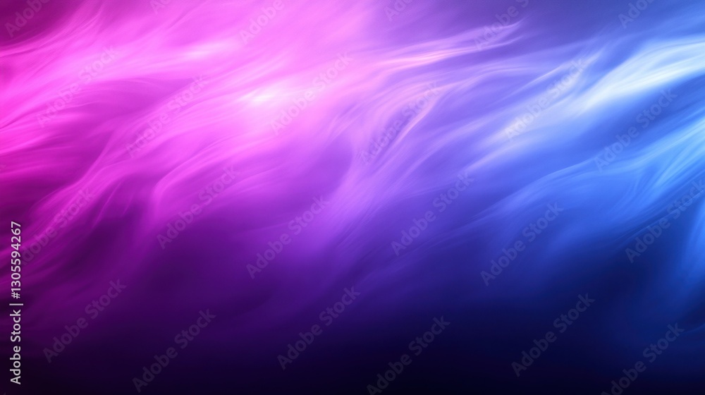 Poster glowing abstract swirls feature vibrant blue and pink color gradients