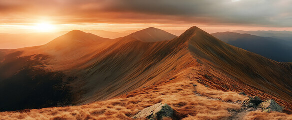 panoramic photograph of beautiful mountains at sunrise in the tatra mounta © Sung Hwan Kim