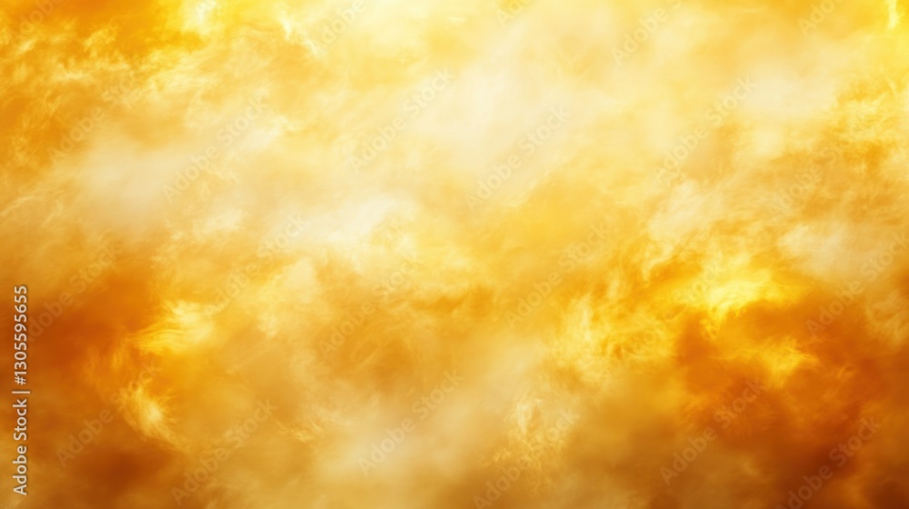 Poster golden glowing cloudy abstract background with bright light showing