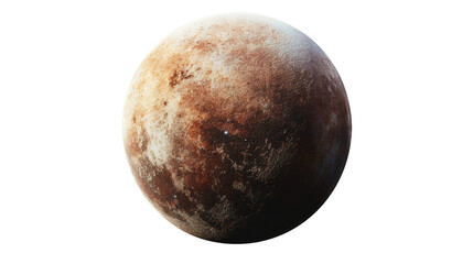 Fototapeta premium Stunning depiction of an exoplanets surface isolated on transparent background